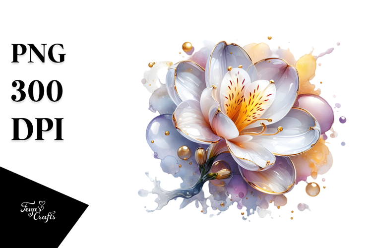 Abstract Glossy Freesia PNG