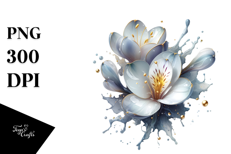 Abstract Glossy Freesia PNG