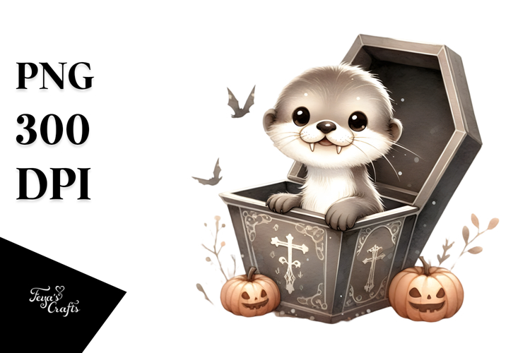 Cute Baby Otter Popping Out, Transparent PNG