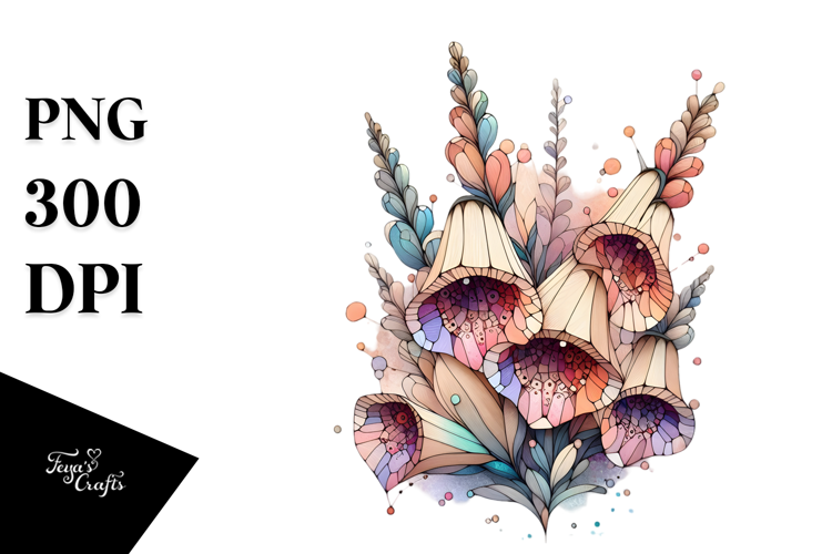 Pastel Foxglove Made of , PNG