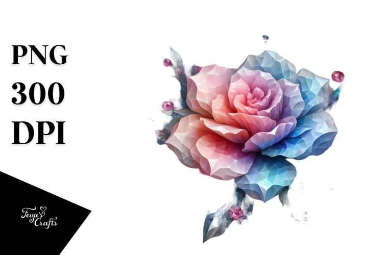 Colorful Glossy Diamond-like Carnation PNG