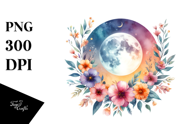 Boho Flower Clipart Image 2