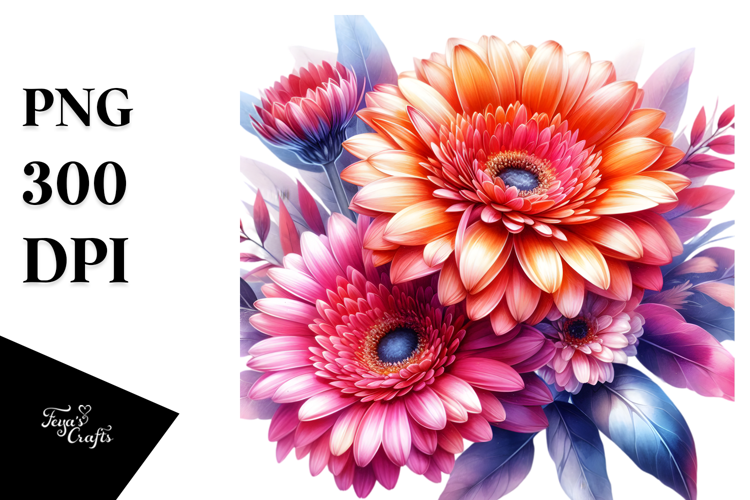 Gerbera Glossy Petals Vibrant