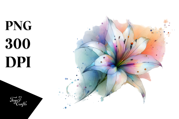 Vibrant Lily Transparent PNG