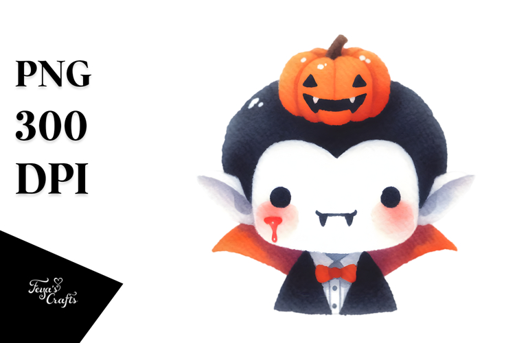 Cute Vampires Bite, White Background