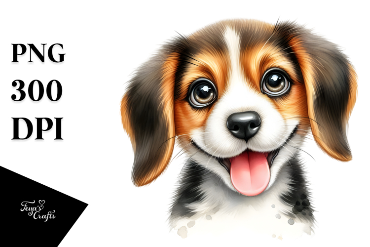 Happy Beagle PNG