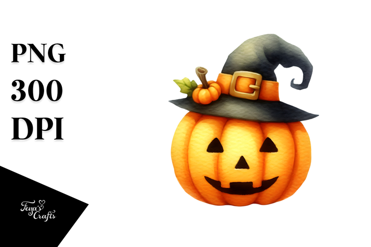 Simple Funny Jack-o-Lantern Digital Painting PNG
