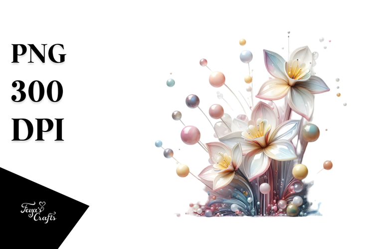 Abstract Glossy Narcissus PNG