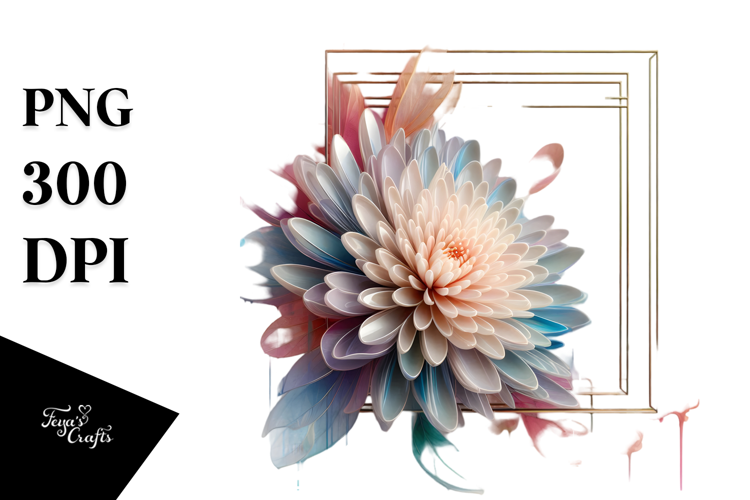 Glossy Chrysanthemum Made of , PNG