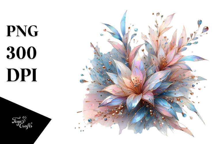 Abstract Shiny Lobelia PNG