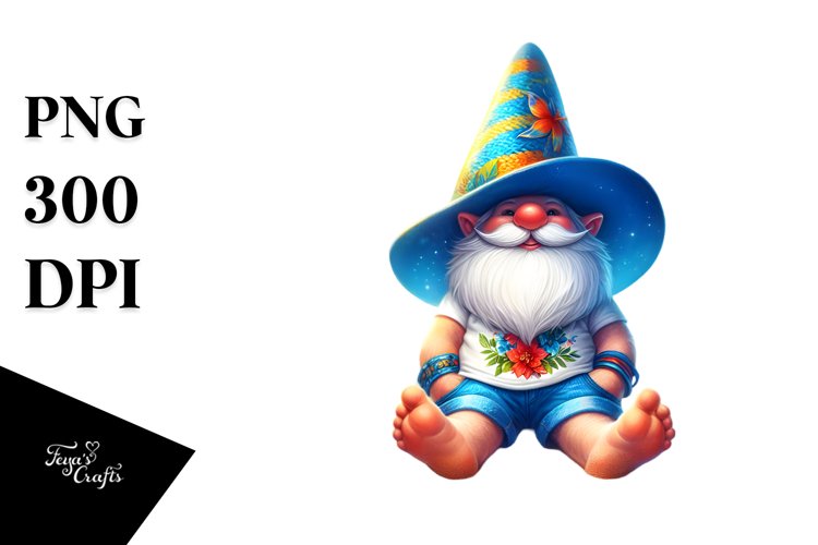 sSummer Gnome Azzure Shorts Tee Shirt | Sublimation |