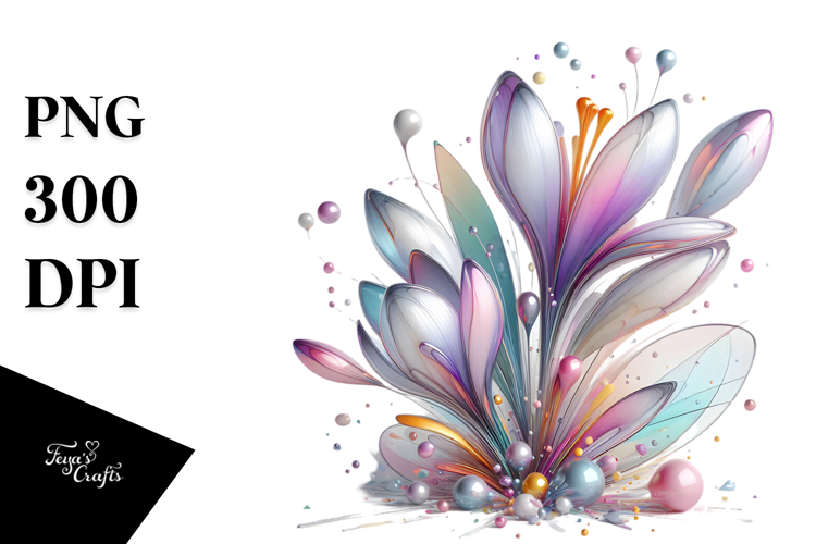 Abstract 3D Pastel Shiny Crocus, 20 oz Tumbler