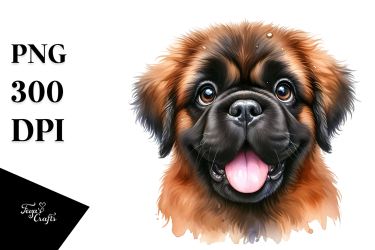Watercolor Cute Bullmastiff Transparent PNG