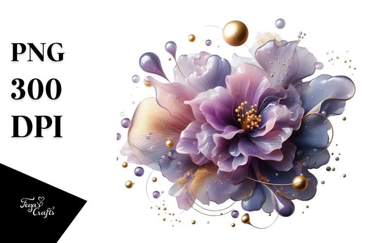 Abstract Glossy Lilac PNG