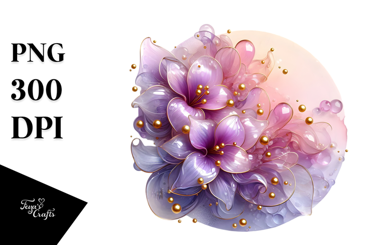 Abstract Glossy Lilac PNG
