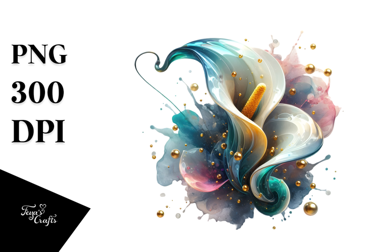 Abstract Material Calla Lily PNG