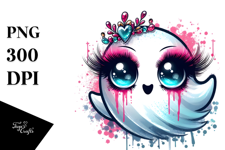 Vibrant Ghost Art, Transparent PNG
