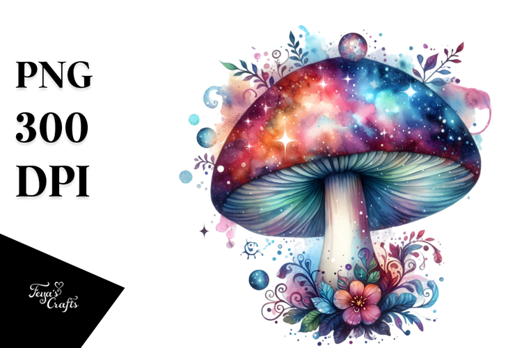 Magical Celestial Mushroom Splash