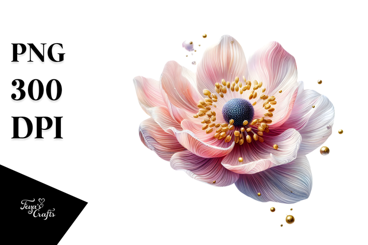 Anemone with Golden Insertions PNG