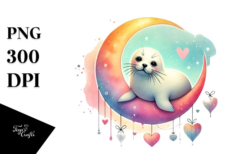 Cute Moon Clipart Image 10