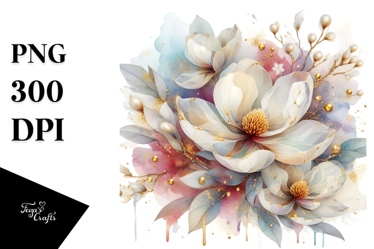 Magnolia, Intricate PNG
