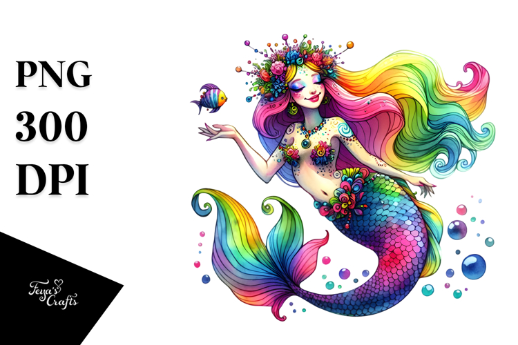 Mermaid Clipart Image 9