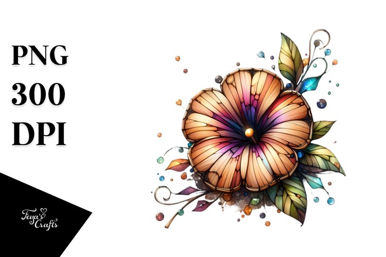 Impatiens Material, Stained | Clipart