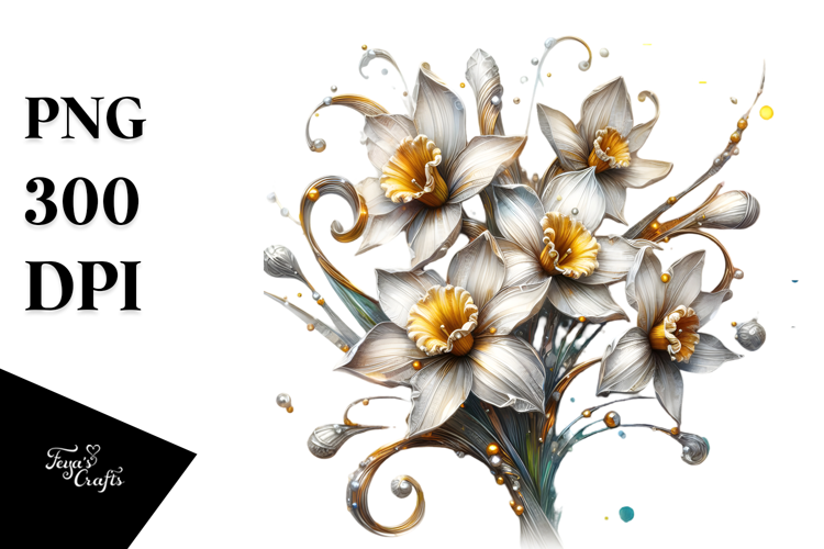 Artistic Narcissus, Transparent PNG
