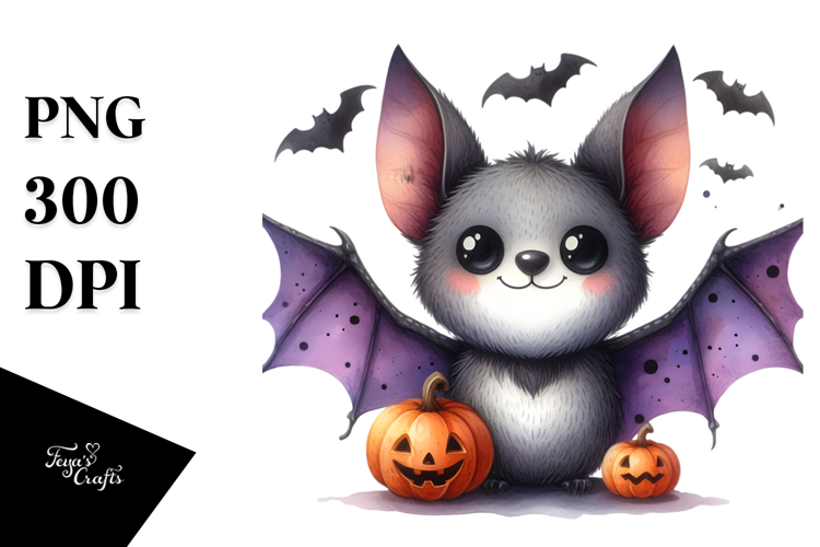 Funny Halloween Bat PNG