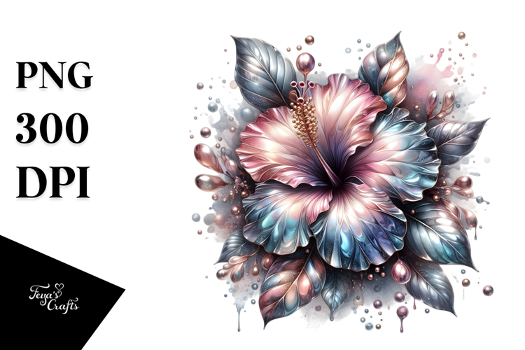 Hibiscus Flower Clipart Image 7