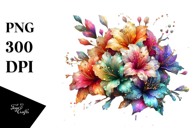 Abstract Shiny Azalea PNG example image 1