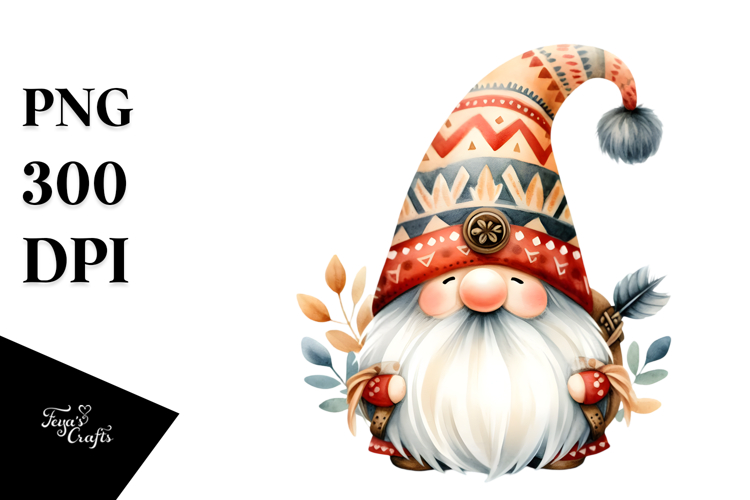Funny Boho Gnome, Transparent PNG