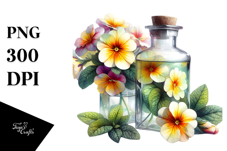 Vibrant Abstract Bottle Clipart