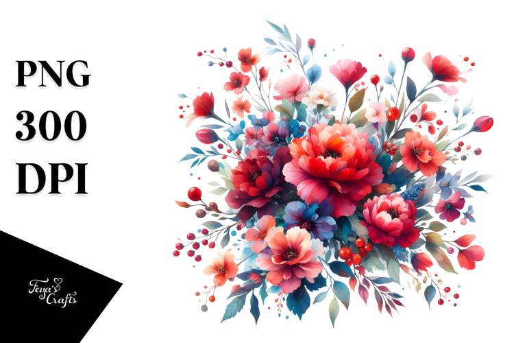 Watercolor Flowers Png Image 18