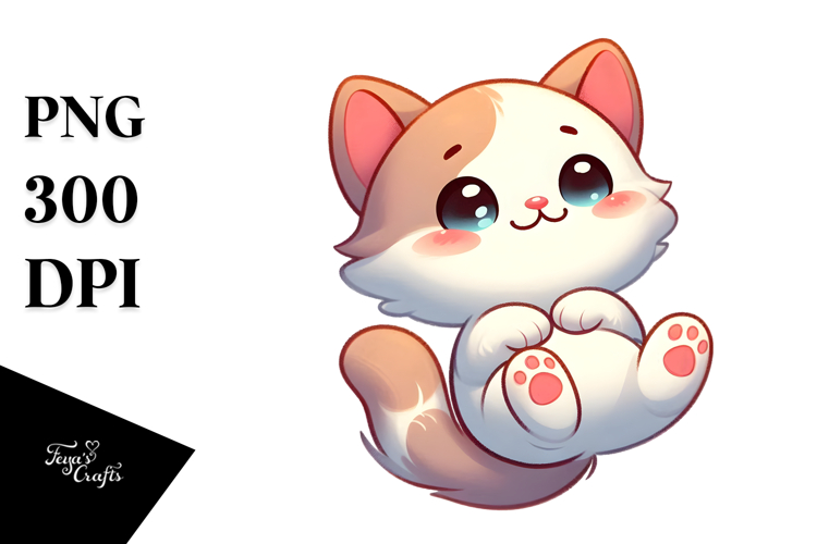 Cute Kitten Vector Art PNG