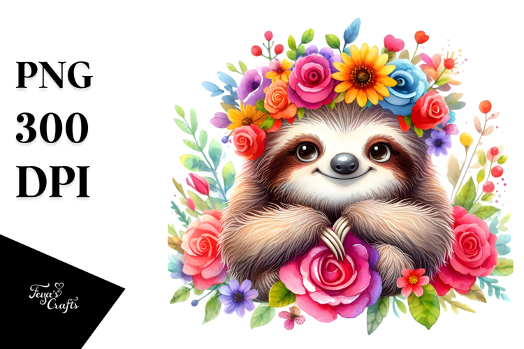 Sloth Clipart Image 15