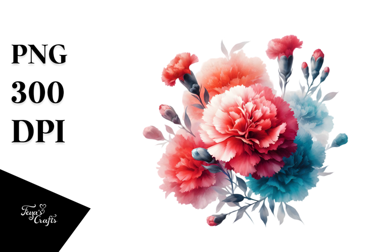 Pastel Watercolor Flower Png Image 19