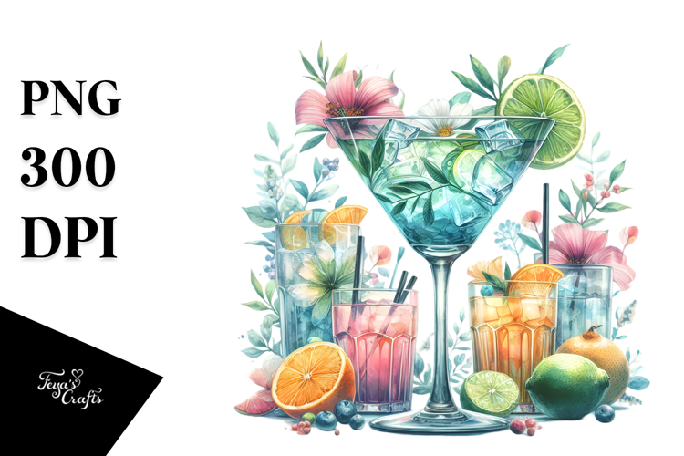 Back View of Cocktail PNG
