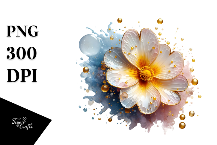 Abstract Glossy Primrose, PNG