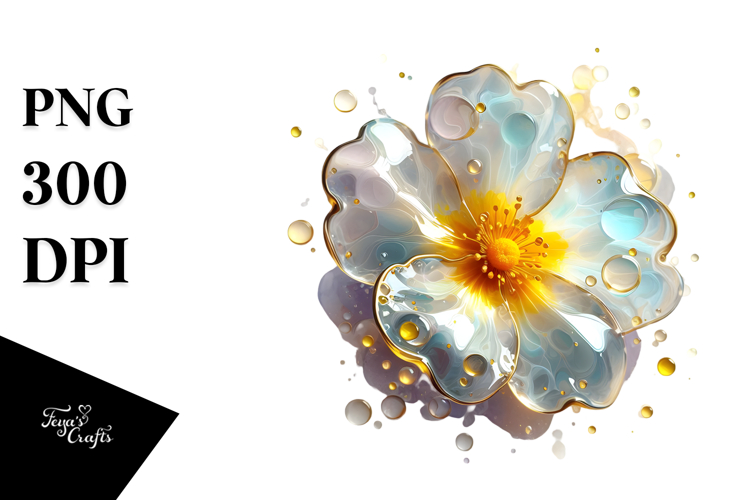 Abstract Glossy Primrose, PNG