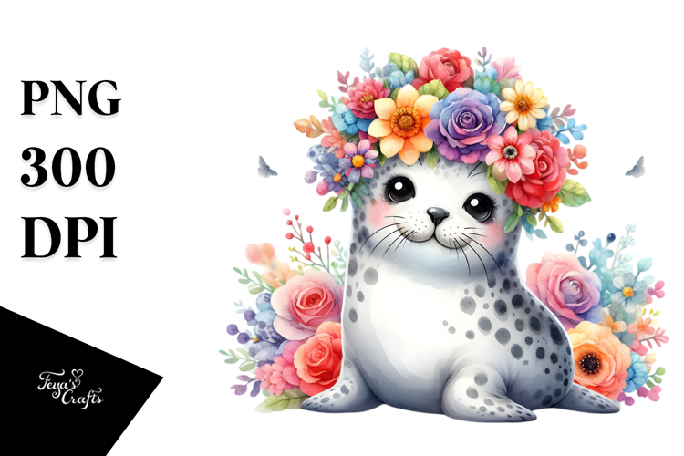 Flower Sticker Png Image 9