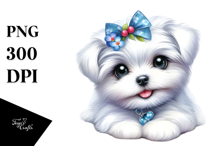 Maltese Clipart Image 14