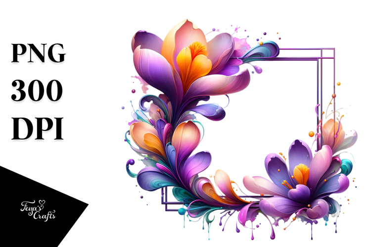 Glossy Golden Crocus PNG