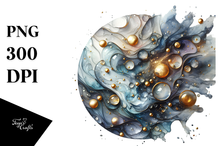 Glossy Cosmos Material PNG