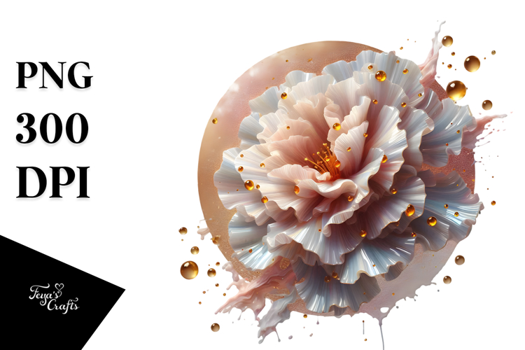 Abstract Glossy Carnation, PNG