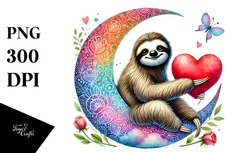 Cute Moon Clipart Image 11