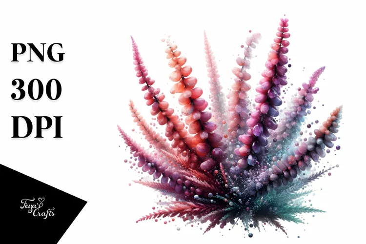 Abstract Glossy -Like Heather