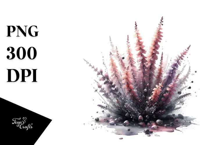 Abstract Glossy -Like Heather