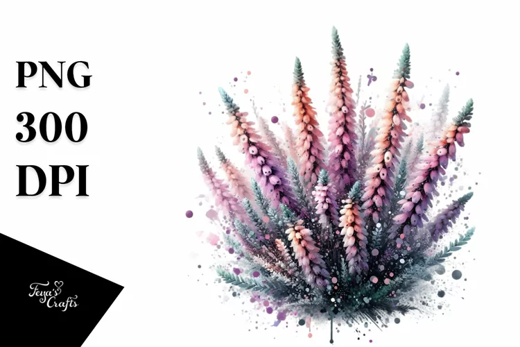 Abstract Glossy -Like Heather