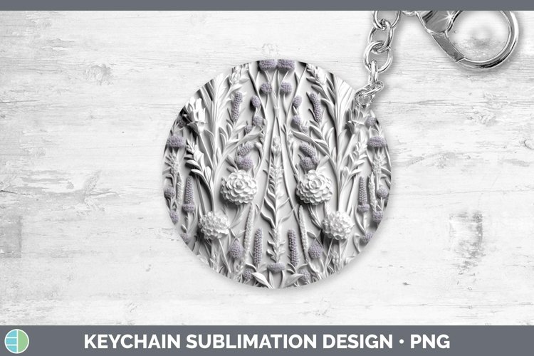 GorgeousWhite 3D Sculpture Keychain design.
